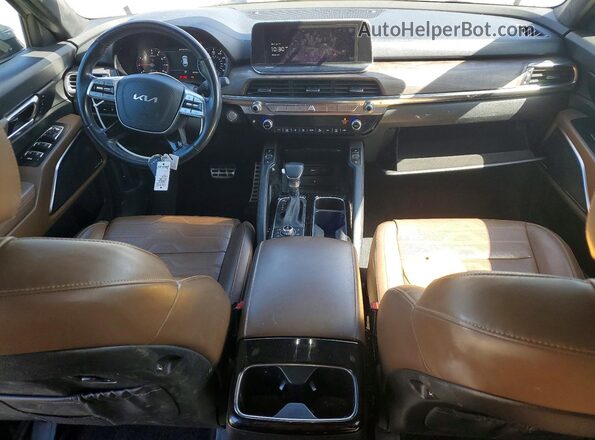 5XYP5DHC7NG243201 2022 KIA TELLURIDE Gray Vista del salpicadero