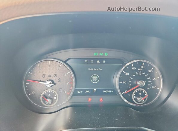 5XYP5DHC8LG013552 2020 KIA TELLURIDE White Instrument cluster view