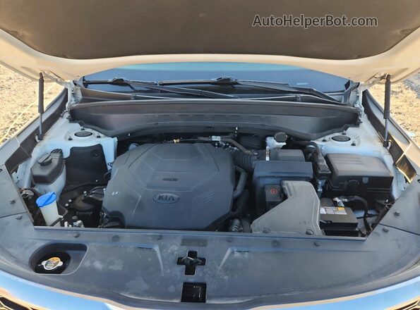5XYP5DHC8LG013552 2020 KIA TELLURIDE White Engine compartment view