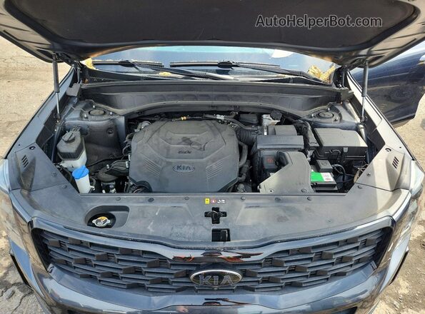 5XYP5DHC8MG105603 2021 KIA TELLURIDE Gray ძრავის განყოფილების ხედი