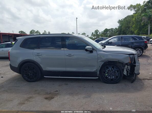 5XYP5DHC9MG122281 2021 KIA TELLURIDE Gray Սալոնի 360 աստիճան տեսք