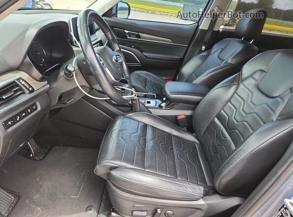 5XYP5DHCXLG073669 2020 KIA TELLURIDE Blue Widok wnętrza z przodu