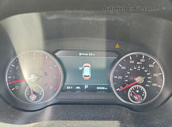 5XYP5DHCXNG213822 2022 KIA TELLURIDE Black Instrument cluster view