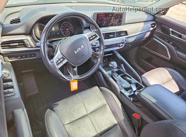 5XYP5DHCXNG213822 2022 KIA TELLURIDE Black Dashboard view
