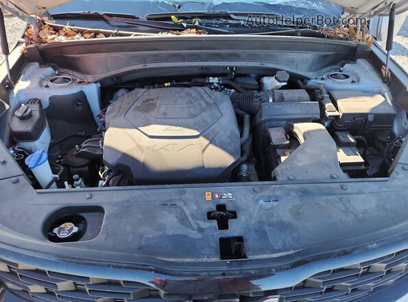 5XYP5DHCXNG313533 2022 KIA TELLURIDE Gray Vista del compartimento del motor