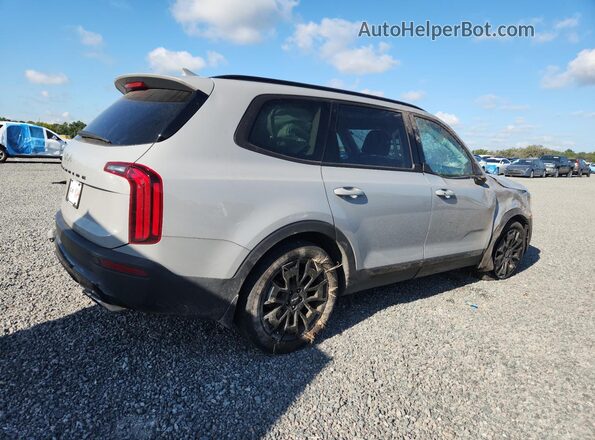 5XYP5DHCXNG313533 2022 KIA TELLURIDE Gray Trasero derecho