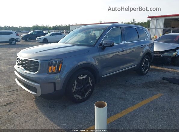 5XYP64GC0RG511509 2024 KIA TELLURIDE Gray წინა მარცხენა ხედი სამი მეოთხედიდან