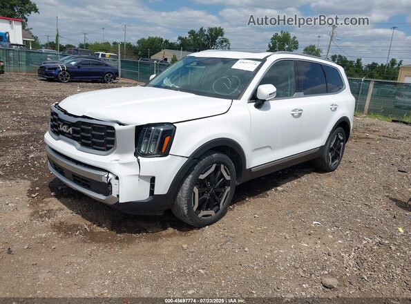 5XYP64GC1PG356157 2023 KIA TELLURIDE White Առջևի ձախ երեք քառորդ տեսարան