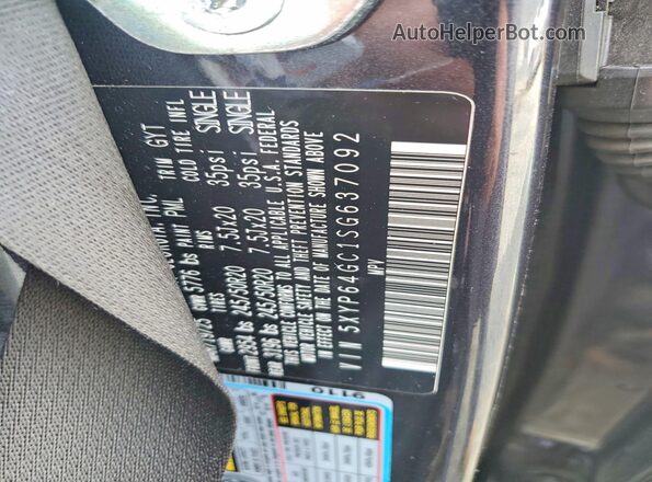 5XYP64GC1SG637092 2025 KIA TELLURIDE Black Widok komory silnika