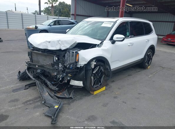 5XYP64GC2SG624562 2025 KIA TELLURIDE White Vista tres cuartos delantera izquierda
