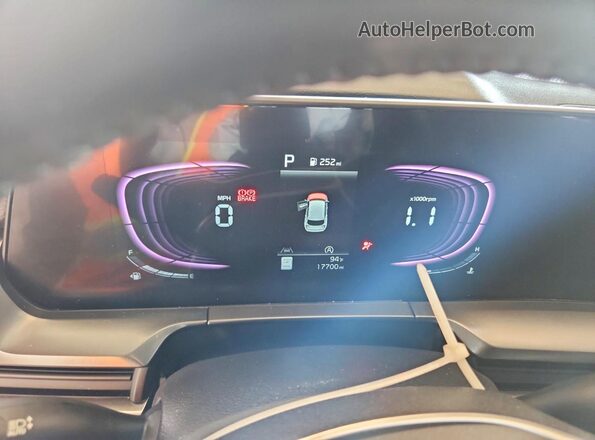 5XYP64GC4SG642688 2025 KIA TELLURIDE Белый Вид щитка приборов