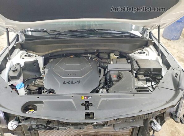5XYP64GC8PG363798 2023 KIA TELLURIDE White Vista del compartimento del motor