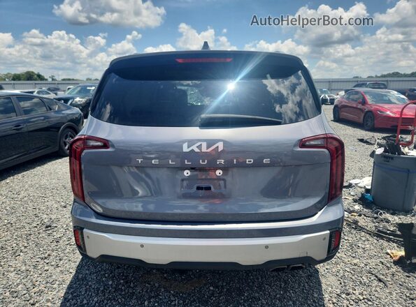 5XYP64GC8RG533161 2024 KIA TELLURIDE Gray Вид ззаду