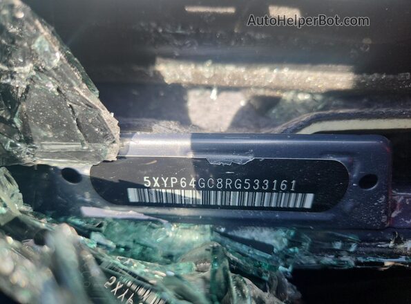 5XYP64GC8RG533161 2024 KIA TELLURIDE Gray Вид наклейки з VIN-кодом