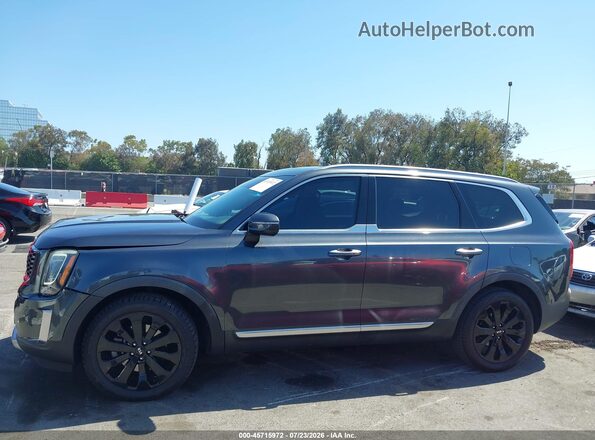 5XYP64HC1LG033168 2020 KIA TELLURIDE Gray Vista interior de 360 grados