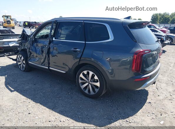 5XYP64HC2LG036094 2020 KIA TELLURIDE Gray Trasero izquierdo