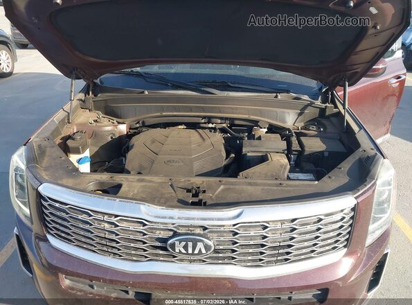 5XYP64HC2LG095324 2020 KIA TELLURIDE Burgundy Vista trasera