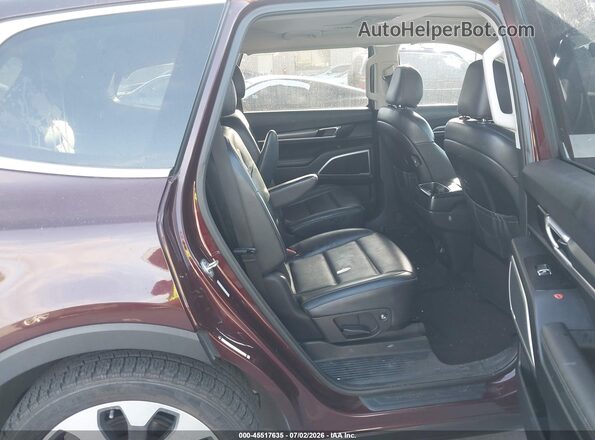 5XYP64HC2LG095324 2020 KIA TELLURIDE Burgundy Vista de la etiqueta del VIN