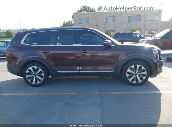 5XYP64HC2LG095324 2020 KIA TELLURIDE Burgundy Vista interior trasera