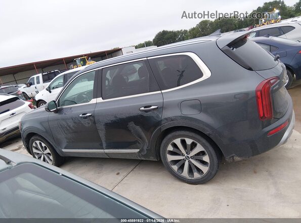 5XYP64HC3LG013732 2020 KIA TELLURIDE Gray Vista interior trasera