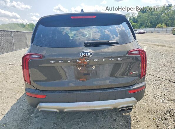 5XYP64HC3MG099142 2021 KIA TELLURIDE Коричневый Вид сзади