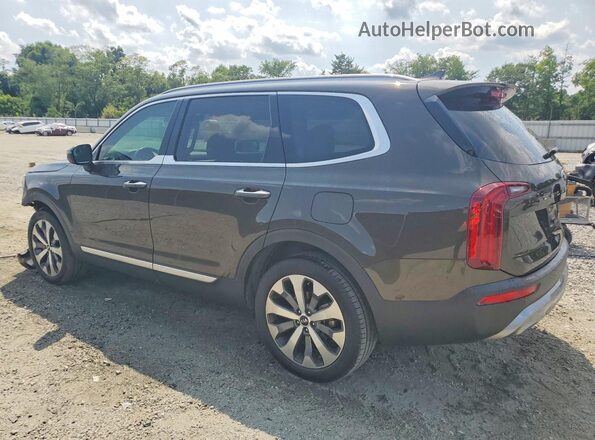 5XYP64HC3MG099142 2021 KIA TELLURIDE Коричневый Задняя левая четверть