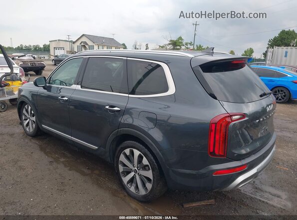 5XYP64HC4NG227325 2022 KIA TELLURIDE Gray Trasero izquierdo