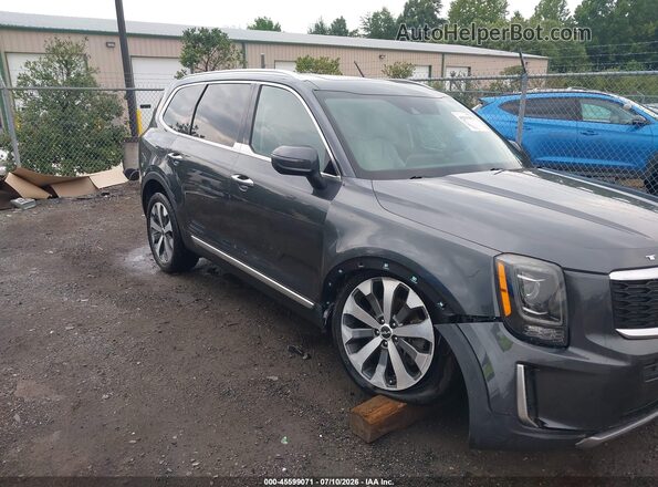 5XYP64HC4NG227325 2022 KIA TELLURIDE Gray Vista frontal