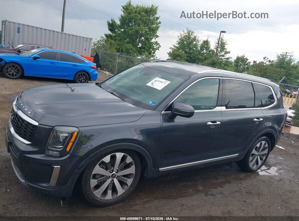 5XYP64HC4NG227325 2022 KIA TELLURIDE Gray Vista interior de 360 grados