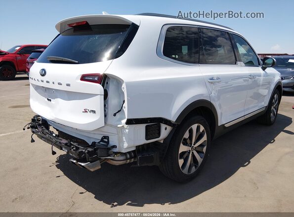 5XYP64HC7MG142235 2021 KIA TELLURIDE Белый Задняя правая четверть