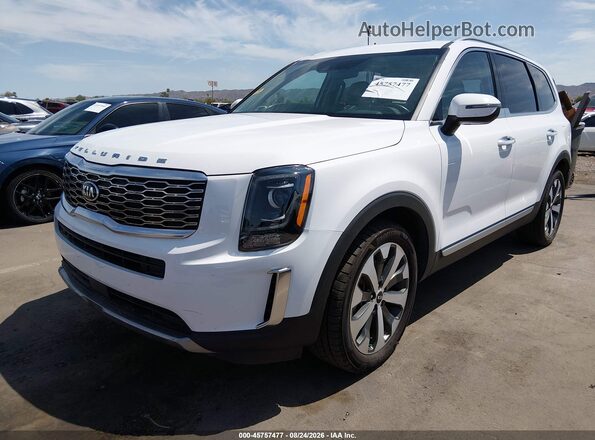 5XYP64HC7MG142235 2021 KIA TELLURIDE Белый Передняя левая четверть