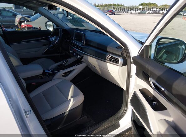 5XYP64HC9MG169727 2021 KIA TELLURIDE White Widok wnętrza z przodu