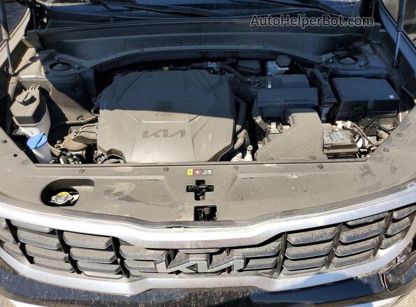 5XYP6DGC0SG587141 2025 KIA TELLURIDE Black Vista del compartimento del motor