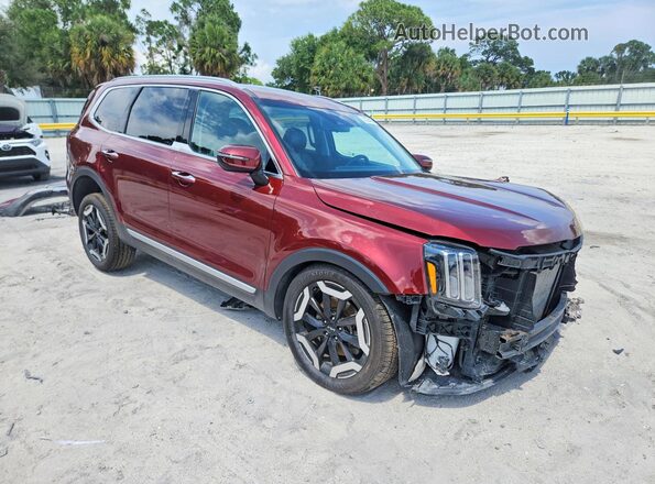 5XYP6DGC3PG398250 2023 KIA TELLURIDE Burgundy Przód prawy