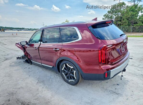 5XYP6DGC3PG398250 2023 KIA TELLURIDE Burgundy Tył lewy