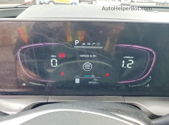 5XYP6DGC7PG344630 2023 KIA TELLURIDE Green Սարքավորումների վահանակի տեսք