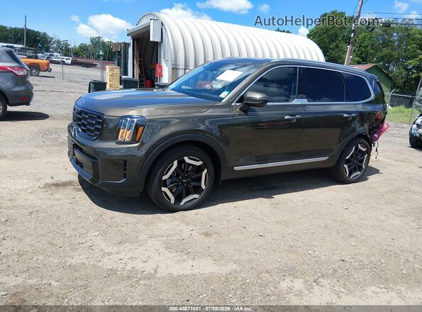 5XYP6DGC7SG664717 2025 KIA TELLURIDE Коричневый Передняя левая четверть