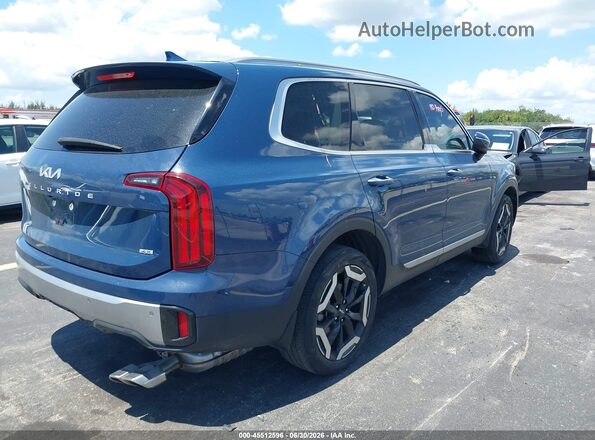 5XYP6DGC8PG392623 2023 KIA TELLURIDE Blue Trasero derecho