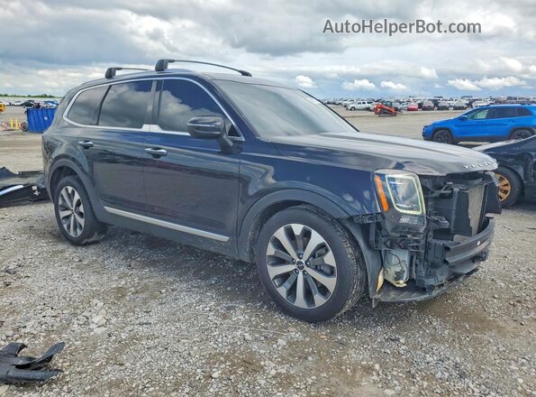 5XYP6DHC0NG238953 2022 KIA TELLURIDE Black წინა მარჯვენა