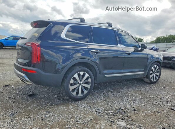 5XYP6DHC0NG238953 2022 KIA TELLURIDE Black უკანა მარჯვენა