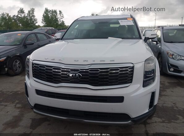 5XYP6DHC1MG120506 2021 KIA TELLURIDE White ხელსაწყოთა პანელის ხედი