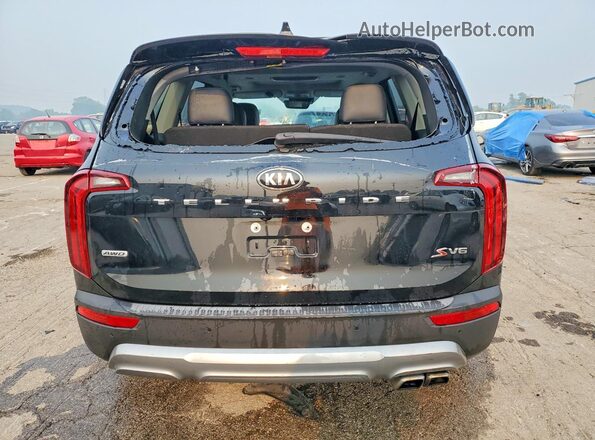 5XYP6DHC1MG175134 2021 KIA TELLURIDE Black Widok z tyłu