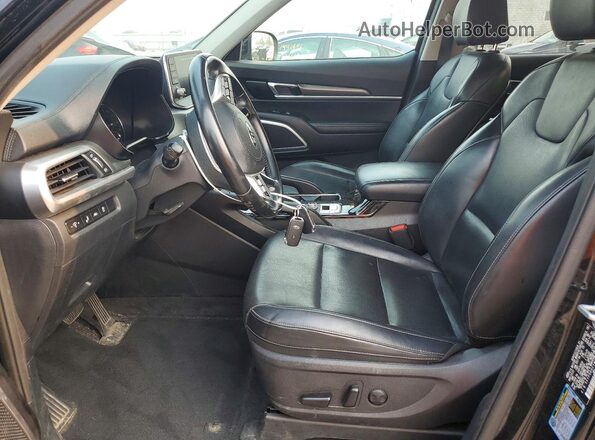 5XYP6DHC1MG175134 2021 KIA TELLURIDE Black Widok wnętrza z przodu
