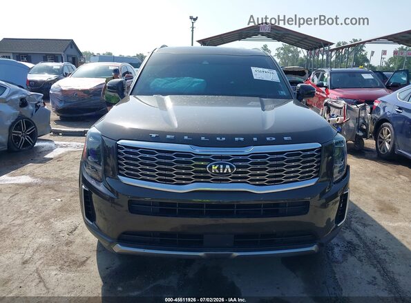 5XYP6DHC2MG152042 2021 KIA TELLURIDE Коричневый Вид щитка приборов