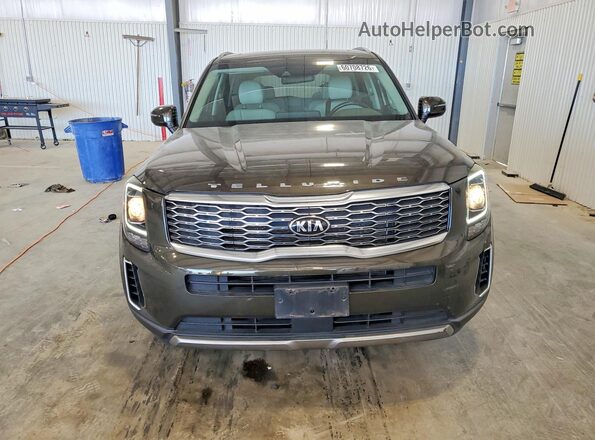 5XYP6DHC3LG035889 2020 KIA TELLURIDE Green წინა ხედი