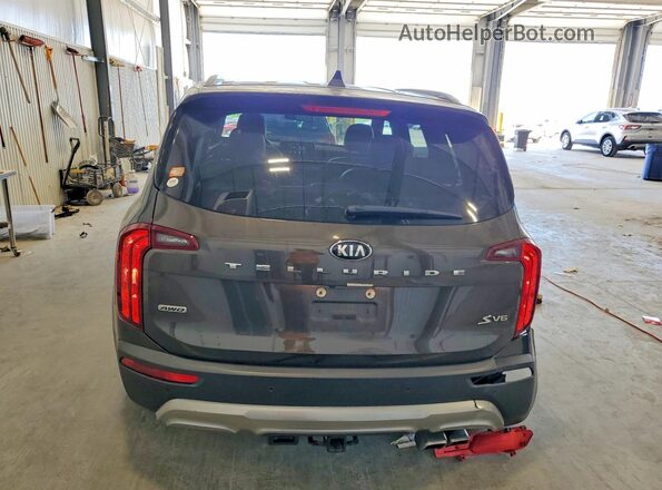 5XYP6DHC3LG035889 2020 KIA TELLURIDE Green უკანა ხედი