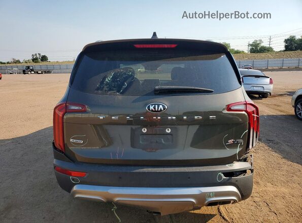 5XYP6DHC5LG013778 2020 KIA TELLURIDE Black უკანა ხედი