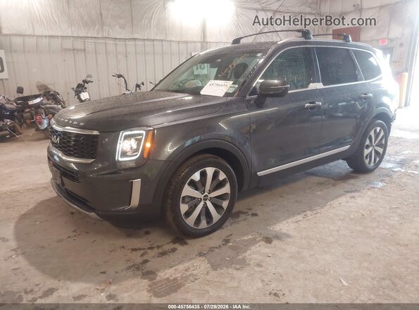 5XYP6DHC5NG285833 2022 KIA TELLURIDE Серый Передняя левая четверть