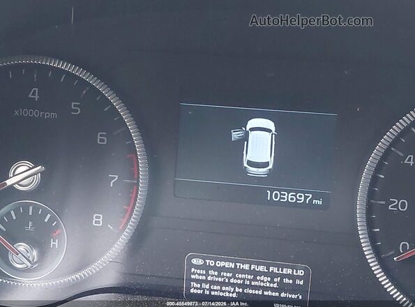 5XYP6DHC6LG037927 2020 KIA TELLURIDE White Vista interior de 360 grados