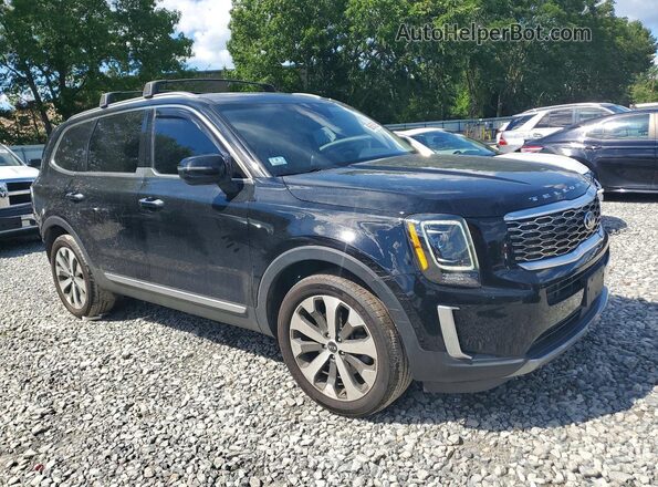 5XYP6DHC7MG181973 2021 KIA TELLURIDE Черный Передняя правая четверть